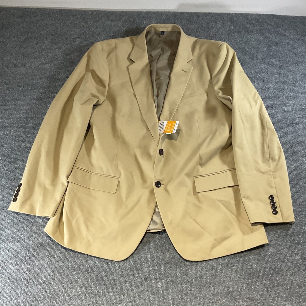 J.Crew Thompson Blazer Mens 46R Khaki Tan 2 Button Suit Jacket CA459 NWT